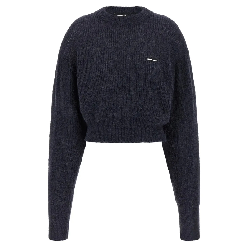 Rotate Pull 'Knit Puff' Sweater Blue