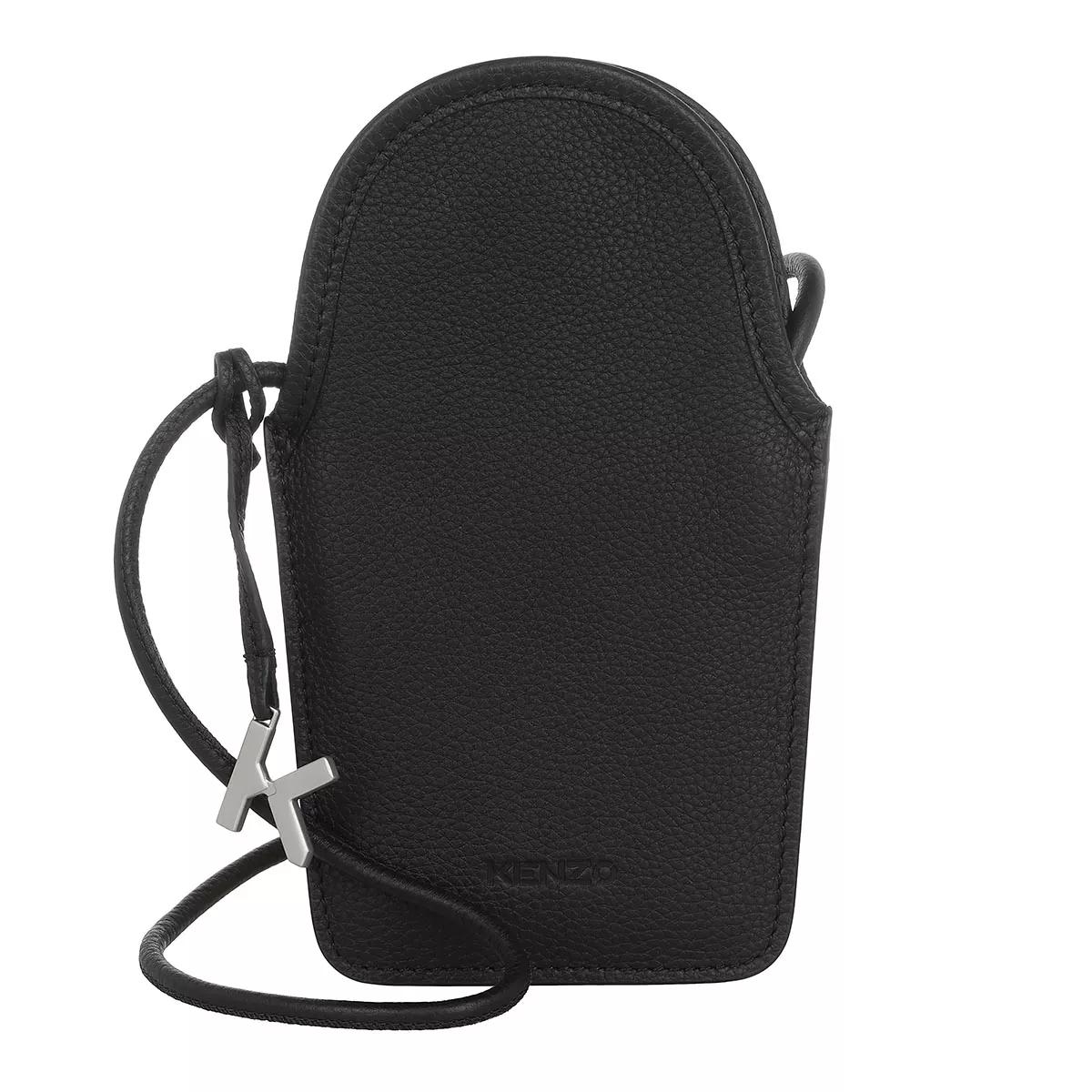 Kenzo On Strap Phone Holder Crossbody Black Handytasche
