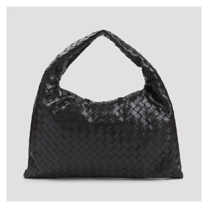 Bottega Veneta Hobo Bag Leather Small Hop Bag Black(Image 3)
