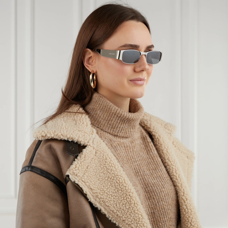 Saint Laurent Sonnenbrille SL 738-001 Silver-Silver-Silver(Image 2)