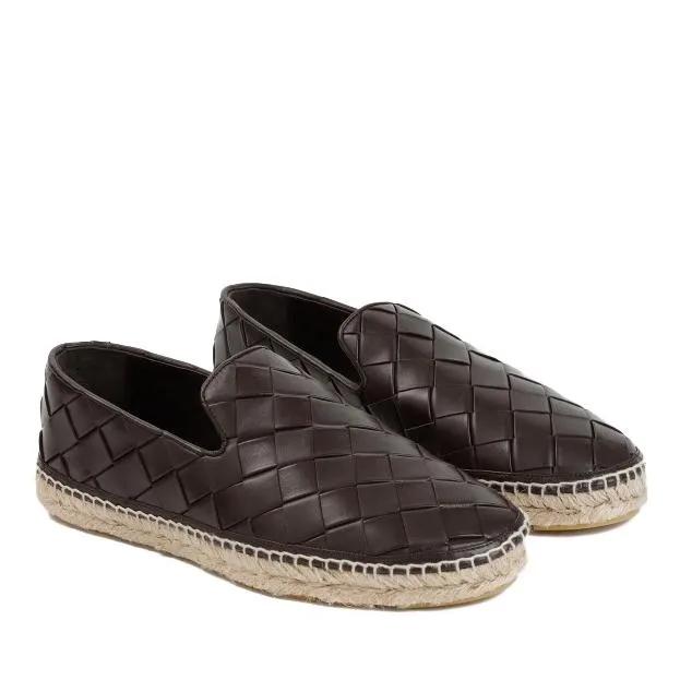 Bottega Veneta Loafers & Ballerinas - Jack Fondant Calf Leather Espadrilles - Gr. 41 (EU) - in Braun - für Damen