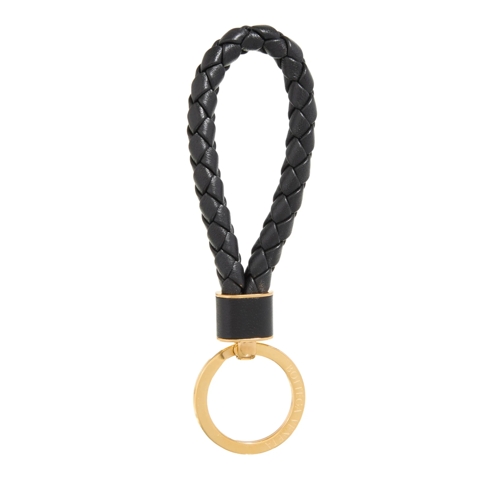 Bottega Veneta Schlüsselanhänger Intreccio Keyring Gold / Black