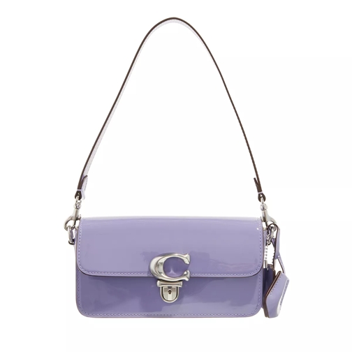 Coach Patent Leather Studio Bag   Light Violet Crossbody Bag