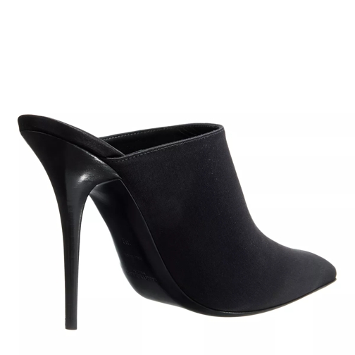Saint Laurent Mule Ascot Mules In Crepe Satin Black (Image 2)