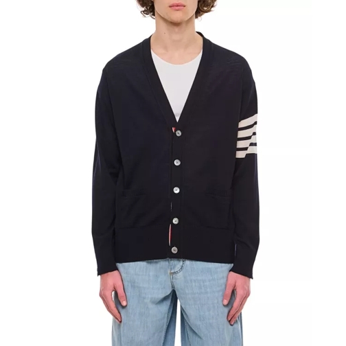 Thom Browne Classic V-Neck Cardigan Black 