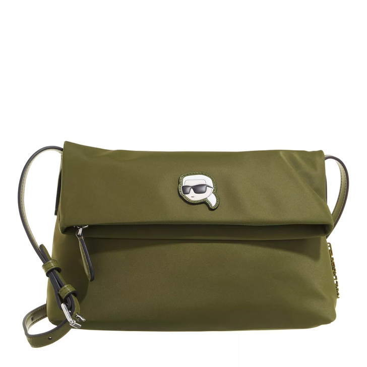 Karl Lagerfeld K/Ikonik 2.0 Nylon Fold Cb Olive | Crossbody Bag