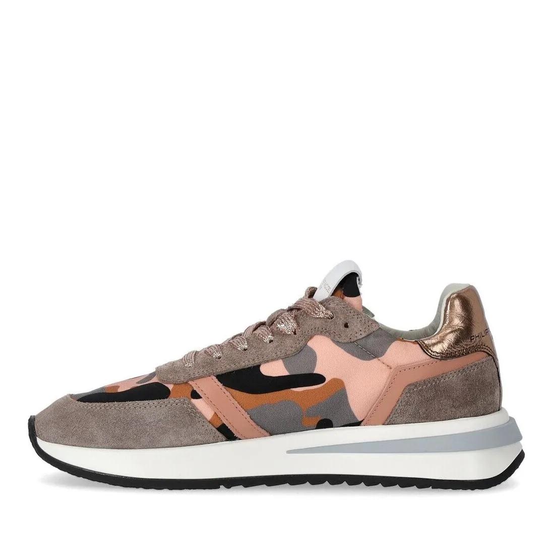 Philippe Model Sneakers - PHILIPPE MODEL TROPEZ 2.1 CAMOUFLAGE GRAU ROSA SNE - Gr. 37 (EU) - in Gold - für Damen