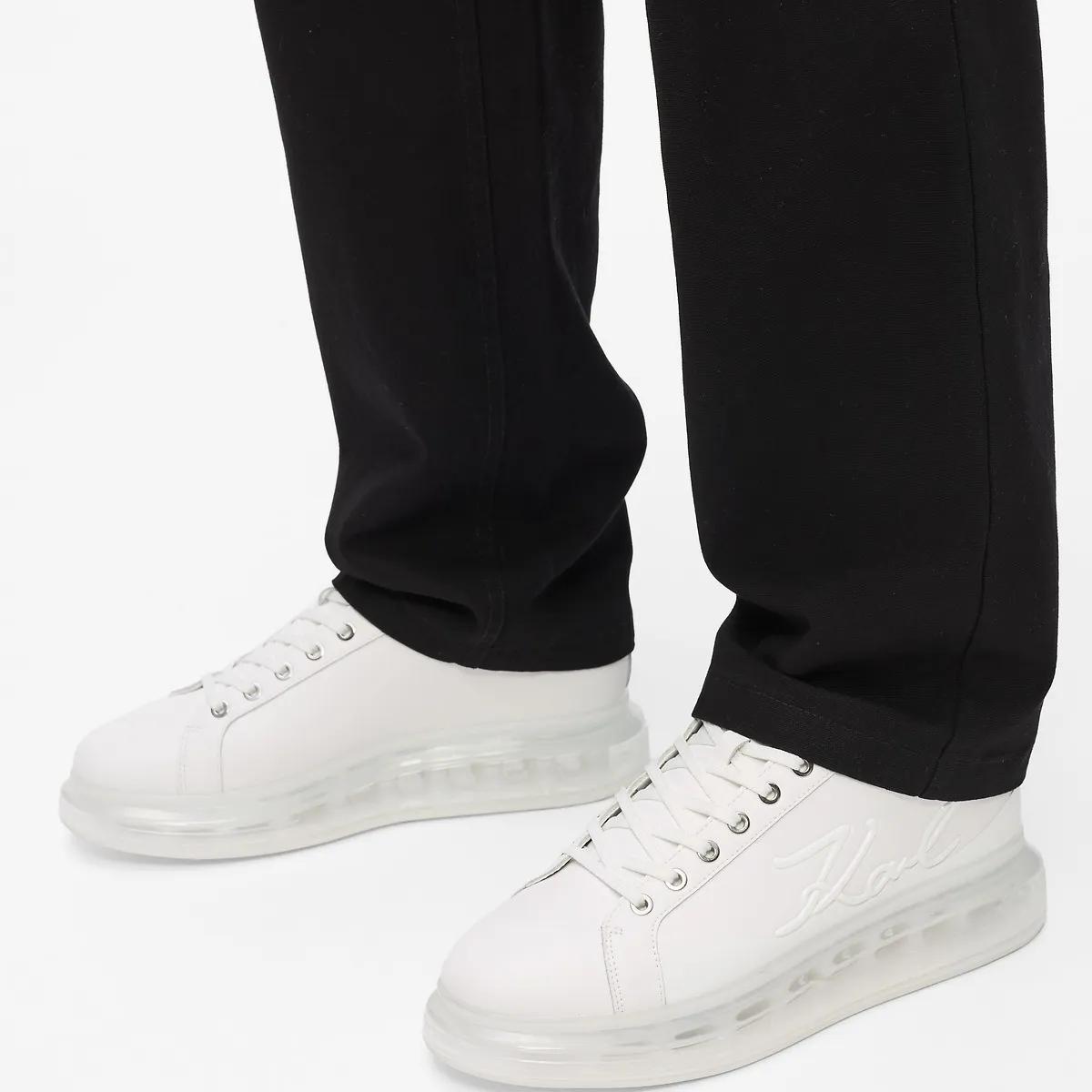 Thumbnail - Karl Lagerfeld Low-Top Sneaker - KAPRI KUSHION SIGNIA GLÄNZENDE SNEAKER - Gr. 46 (EU) - in Weiß - für Damen