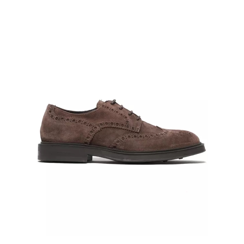 Hundred 100 Chaussures à lacets Suede Laced Shoes Brown