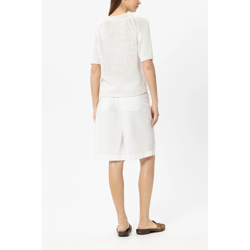 Luisa Cerano Trui Pullover Kurzarm White(Image 4)