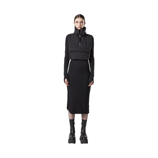 Thom Krom Midi-Kleid mit seitlichen Schlitzen black black Robes