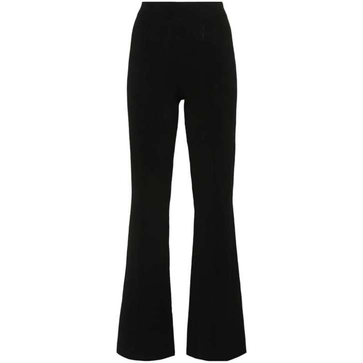 パンツ Ermanno Scervino Flared Silhouette Pants With Fitted Waist Ermanno Scervino Flared Silhouette Pants With Fitted Waist Black