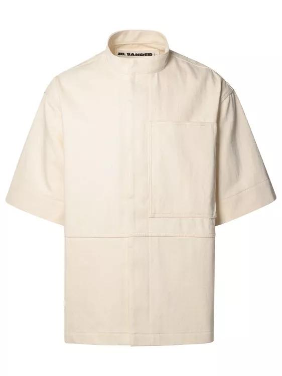 Jil Sander - Ivory Cotton Shirt - Größe M -