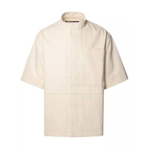 Jil Sander Ivory Cotton Shirt Neutrals 
