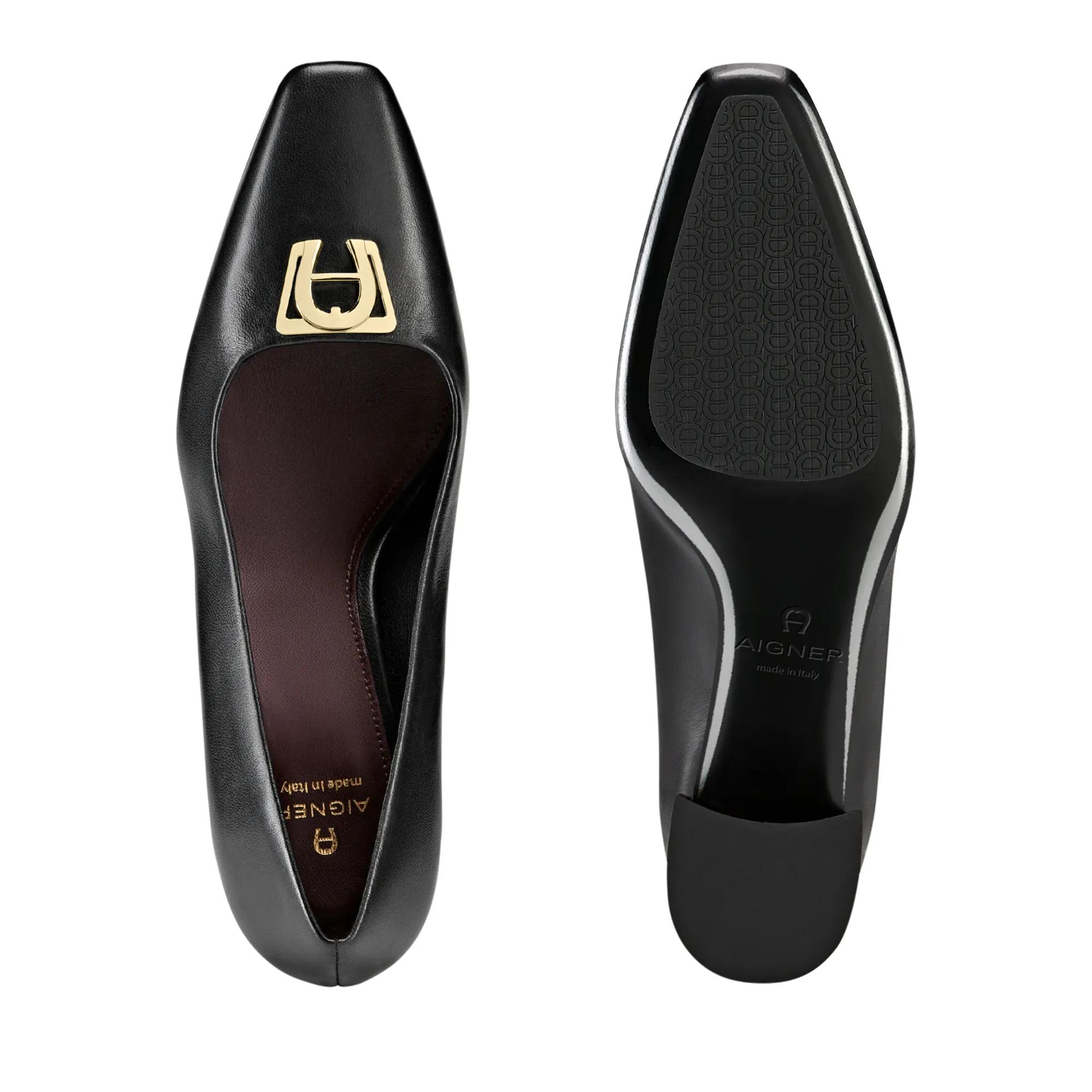 Thumbnail - Aigner Hohe Schuhe - block heel pumps MARYLIN 1A - Gr. 37 (EU) - in Schwarz - für Damen