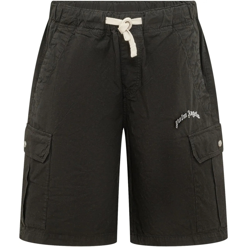Palm Angels Shorts Bermuda Cargo con Tasche schwarz