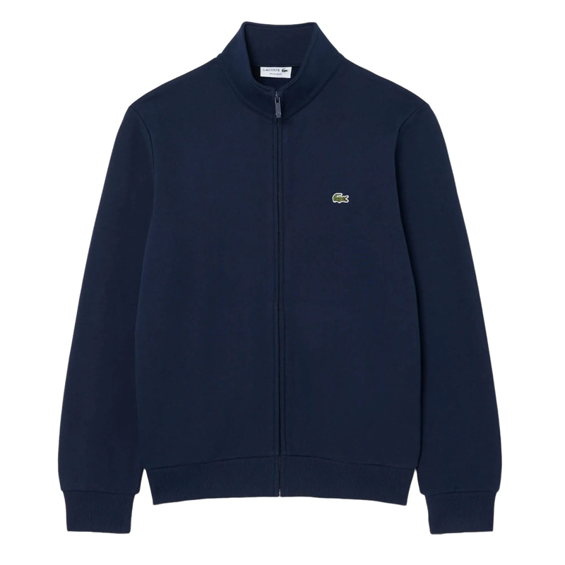 Lacoste  LACOSTE Herren Sweatjacke. Einfarbige Basic Zip-Ja dunkel-blau