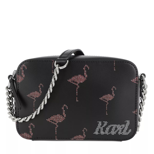 Karl Lagerfeld Yoni Alter Flamingo Crossbody Bag Black Sac à bandoulière