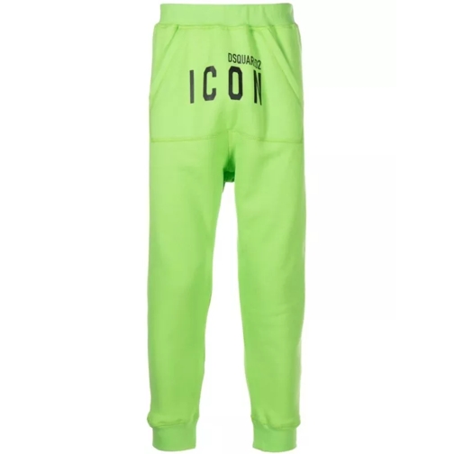 Dsquared2 Icon-Print Cotton Track Pants Green 