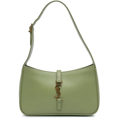 Saint Laurent Sac à bandoulière 2021 Leather Le 5 a 7 Shoulder Bag grün