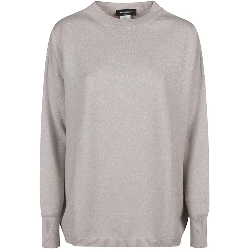 Fabiana Filippi Sweat-shirt Round Neck Sweater Nude & Neutrals beige