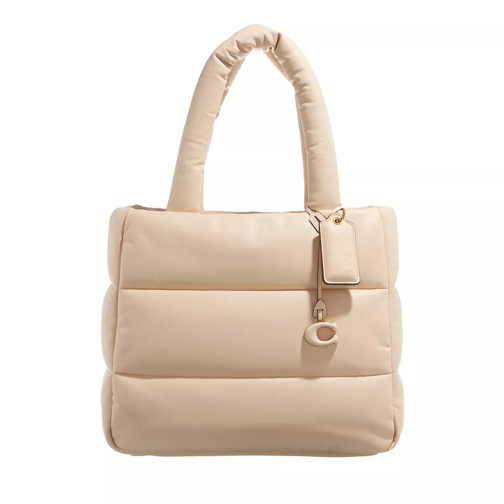 Coach Quilted Leather Pillow Tote Ivory Sporta