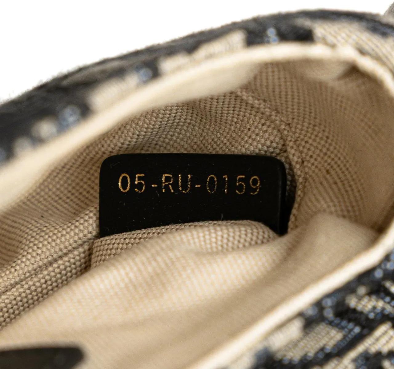 Thumbnail - Christian Dior Hobo Bags - Mini Oblique Canvas Saddle Bag - Gr. unisize - in Blau - für Damen