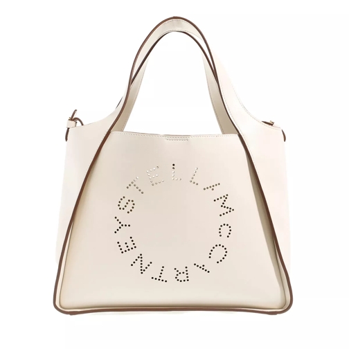 Stella McCartney Logo Crossbody Bag Eco Soft Bianco Tote