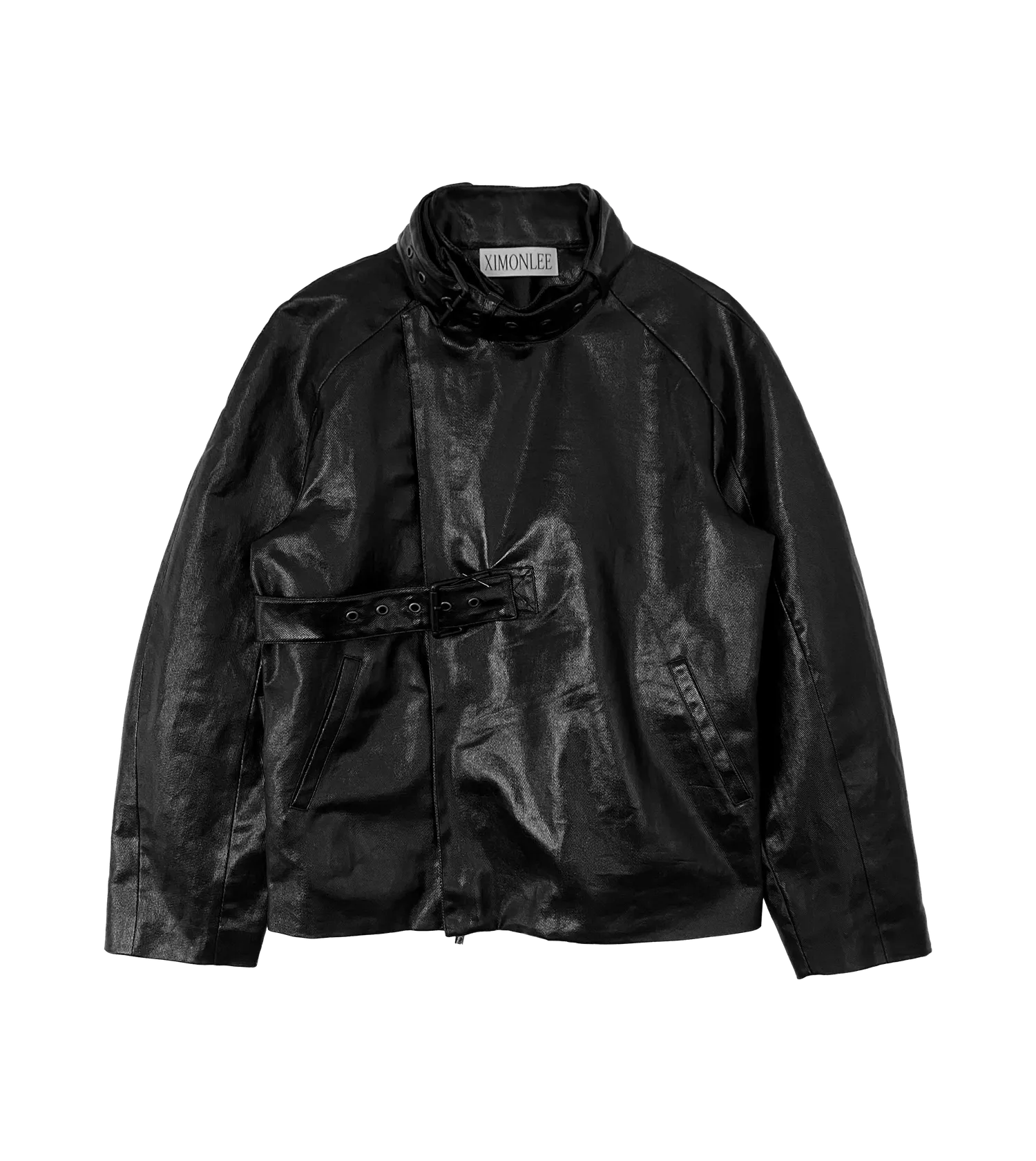 Ximonlee - Wasserdichte Jacke mit Stehkragen - Größe XL - black