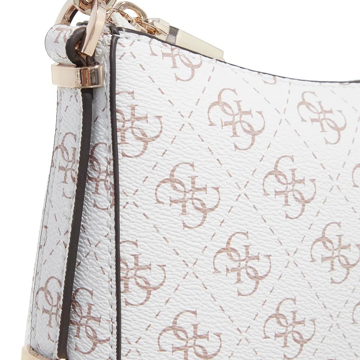 Guess Pochettes Eco Erica Top Zip Shoulder Bag in wit