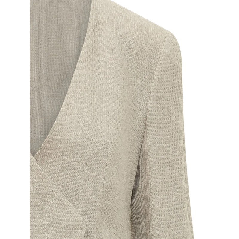 Emporio Armani Blazer Blazer con Scollo a V e Tasche weiß(Image 4)