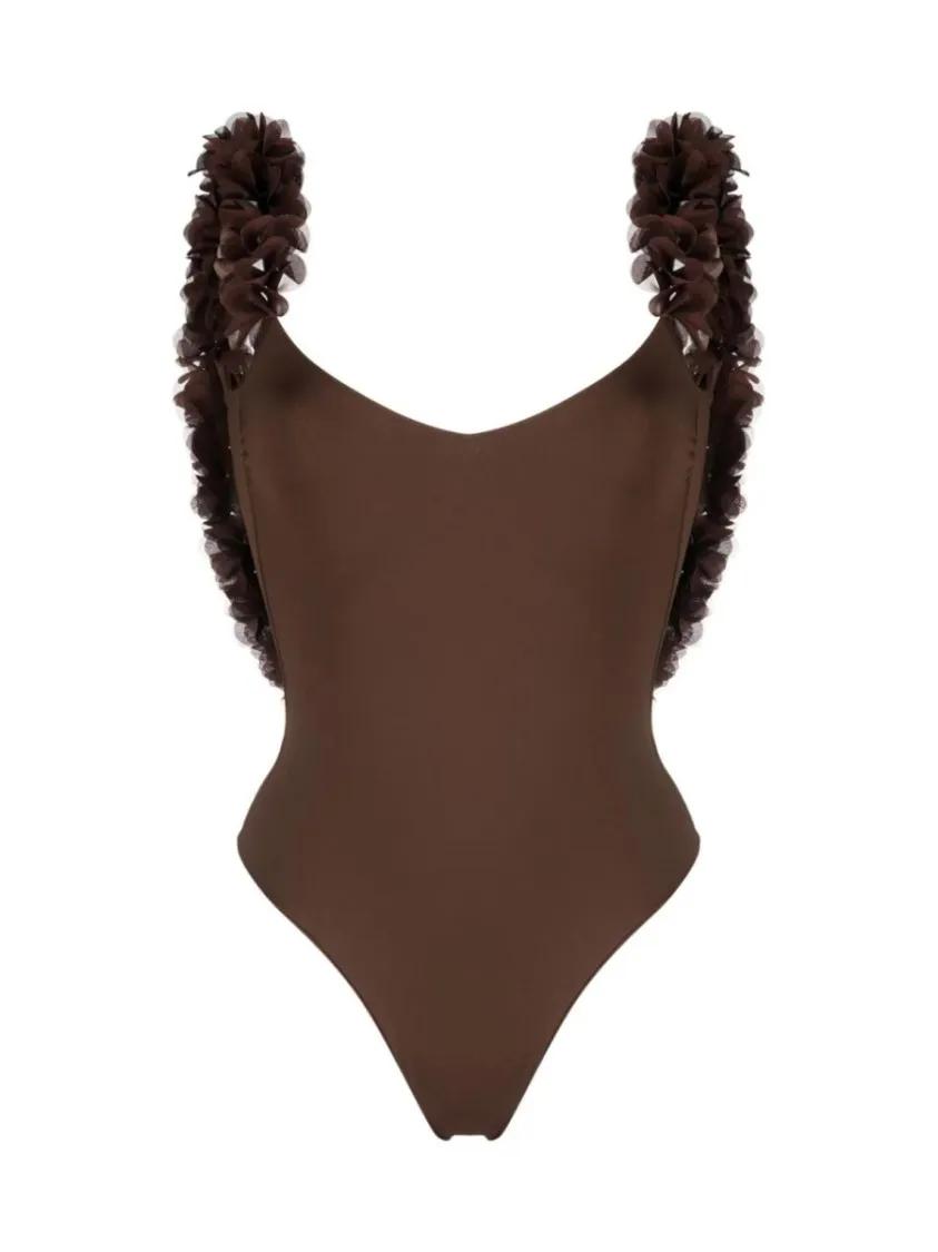 Thumbnail - La Reveche - Amira" One-Piece Swimsuit - Größe S - brown