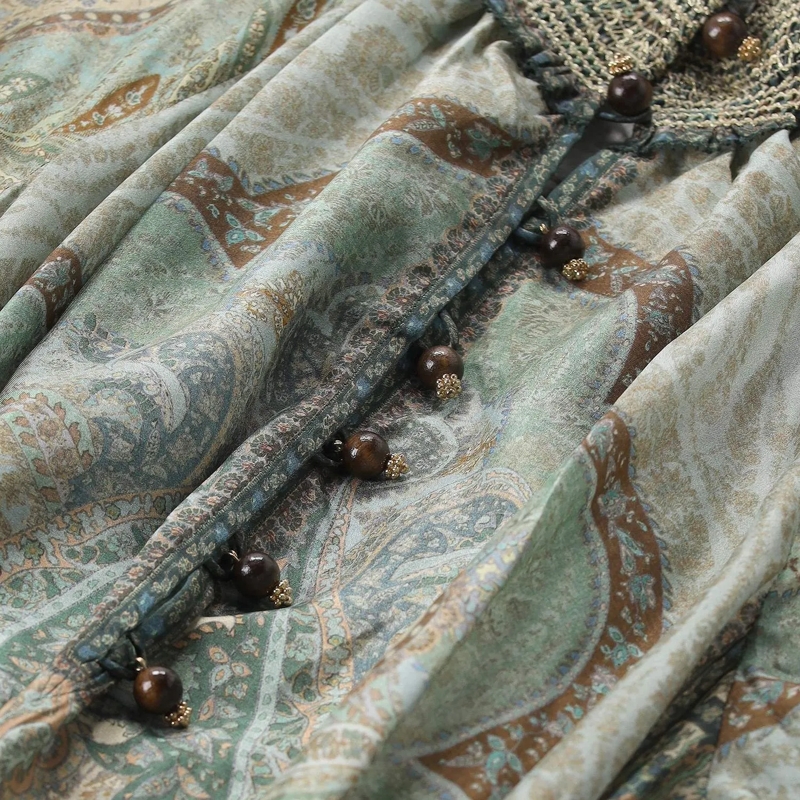 Zimmermann Maxikleid Multicolour Maxi Dress With High Neckline Multicolor(Image 5)