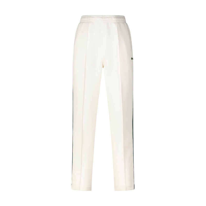 Lacoste Freizeithose Sweatpants mit seitlichen Streifen Creme