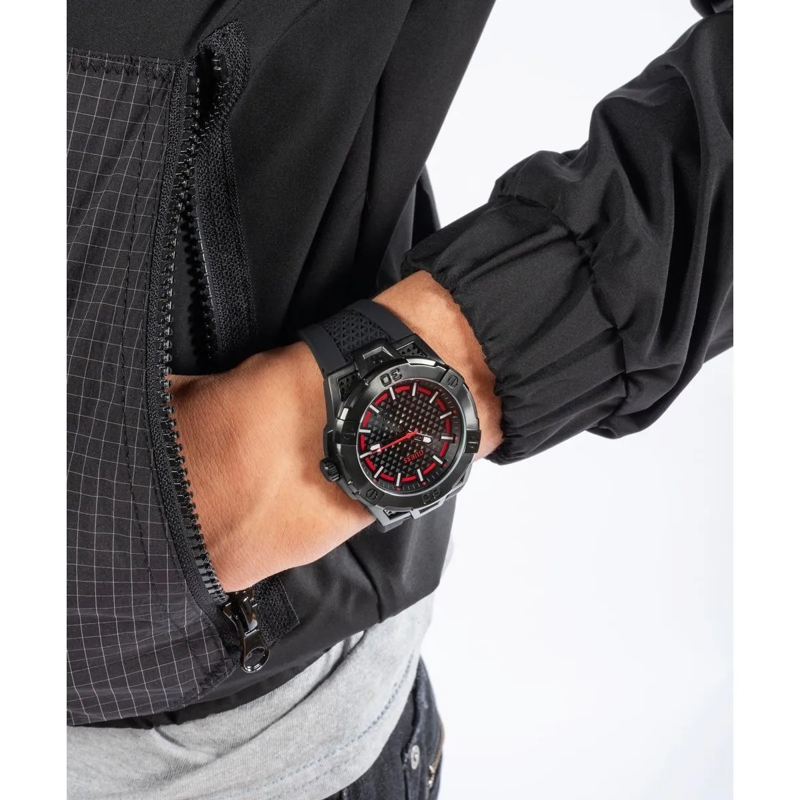 Guess Quarzuhr Quarz-Analoguhr Network schwarz(Image 5)