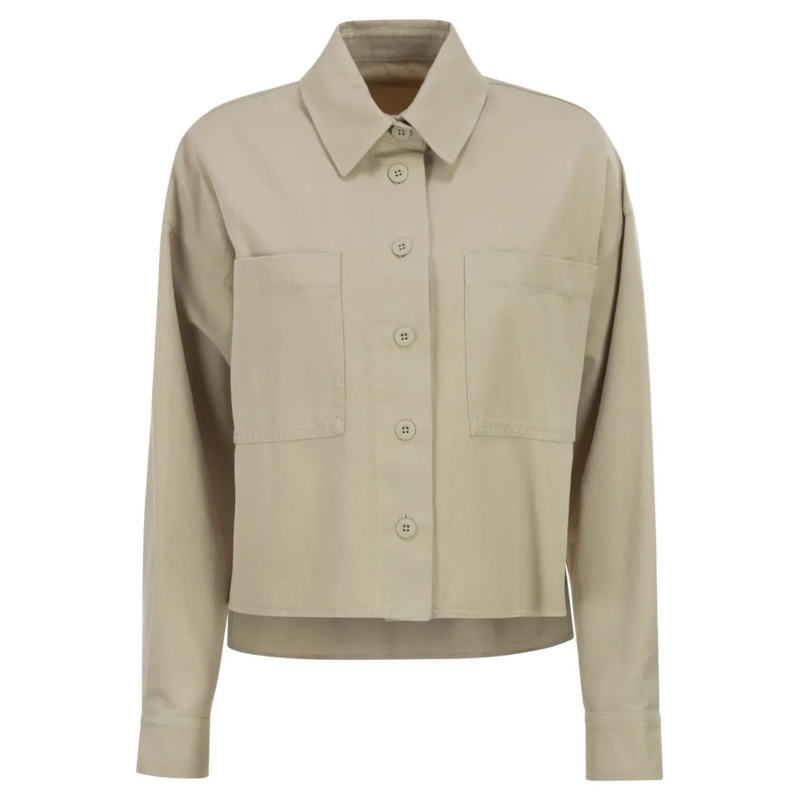 Max Mara Overhemd Wkdradente - Cotton Drill Shirt Neutrals