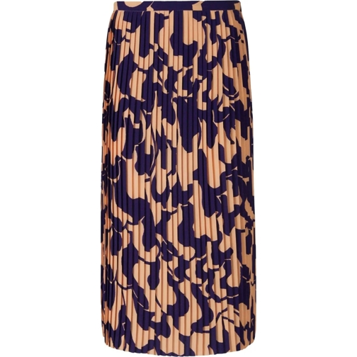 Dries Van Noten Midi Rokken Pleated Midi Skirt mehrfarbig