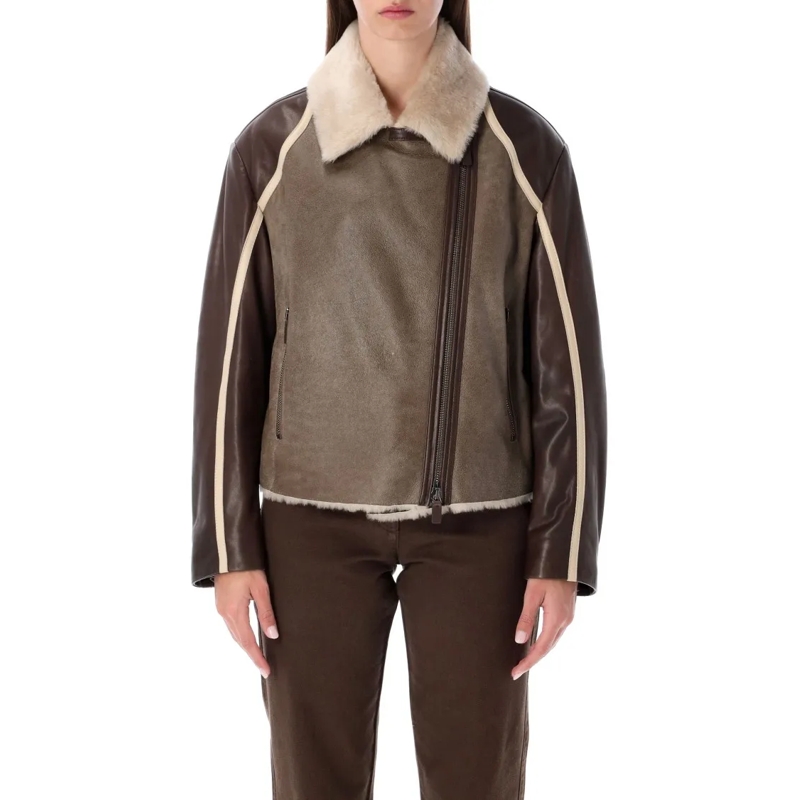 Emporio Armani Shearling-Jacke Blouson Jacket Black