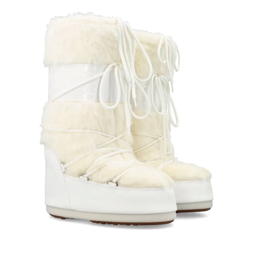 Moonboot Low-Top Sneaker CLASSIC ICON FAUX FUR weiß