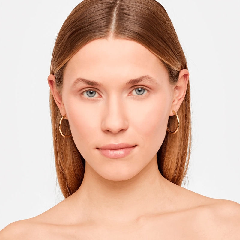 Liebeskind Berlin Ohrstecker Edelstahl Twisted gold(Image 2)