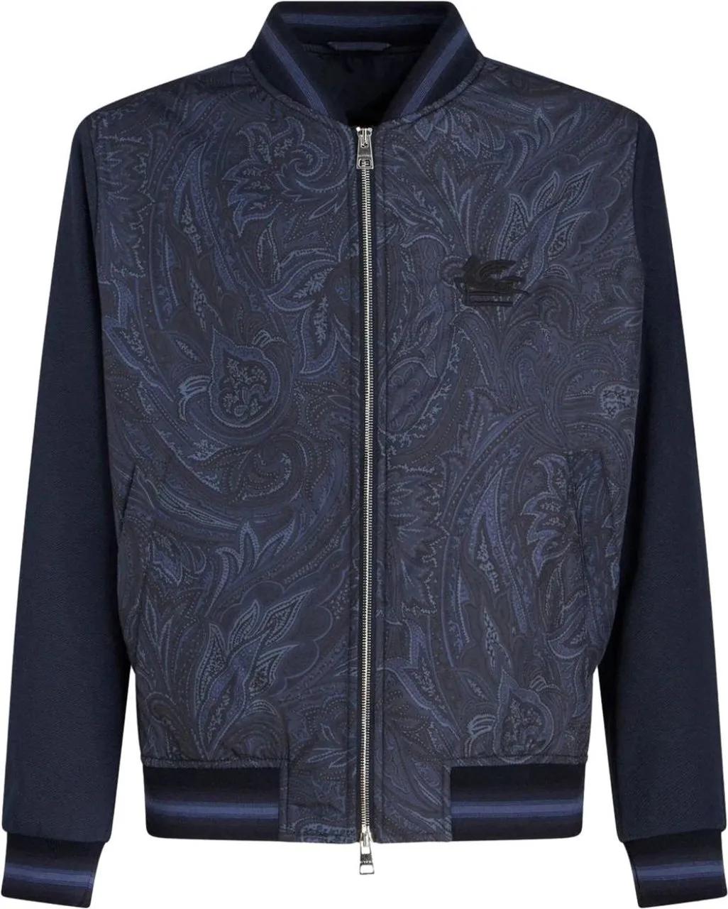 Thumbnail - Etro - Paisley Patterned Bomber Jacket - Größe M - blue