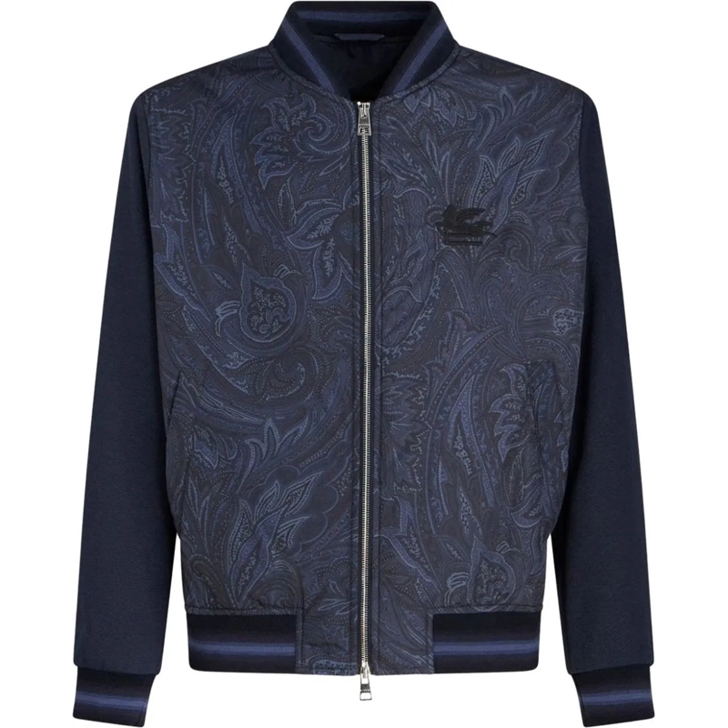 Etro Doudoune bomber travel blue blau