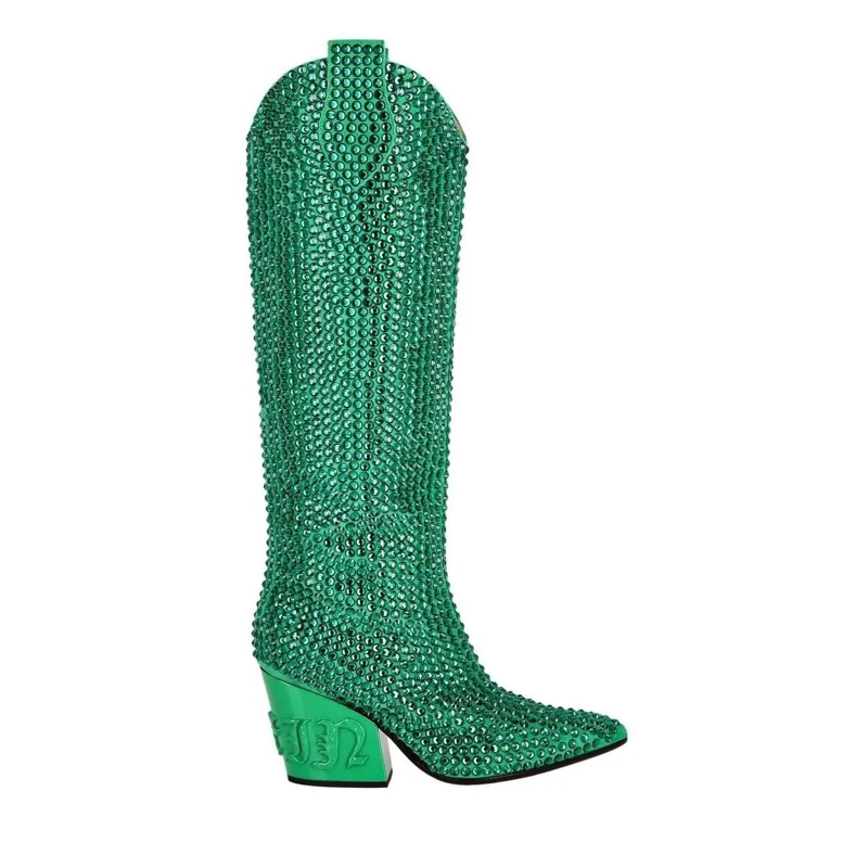 Philipp Plein Stiefel Stiefel Mit Schmucksteinen grün(Image 2)