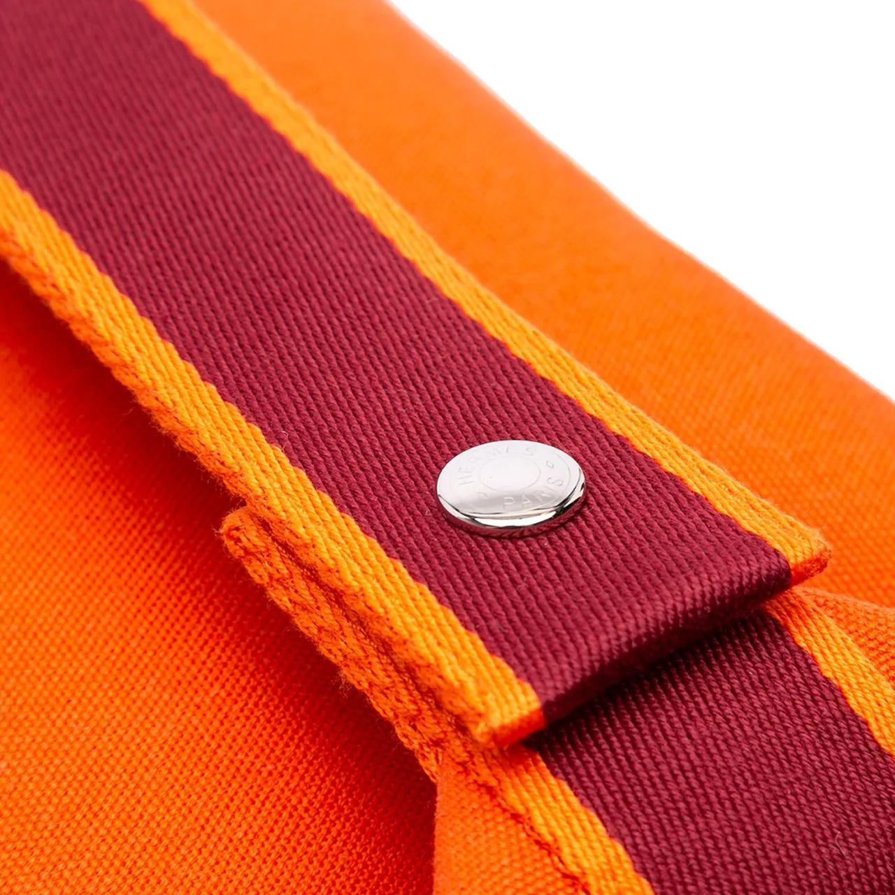 Thumbnail - Hermès Kosmetiktaschen - Large Toile Bride A Brac Case - Gr. unisize - in Orange - für Damen