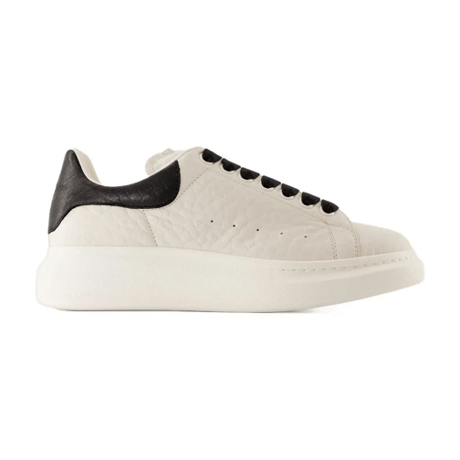 Alexander McQueen Low-Top Sneaker Oversized White Sneakers With Textured Calfskin Neutrals