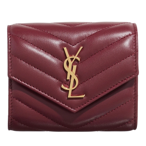 Saint Laurent Portemonnaie mit Überschlag Cassandre Multifold Wallet Red