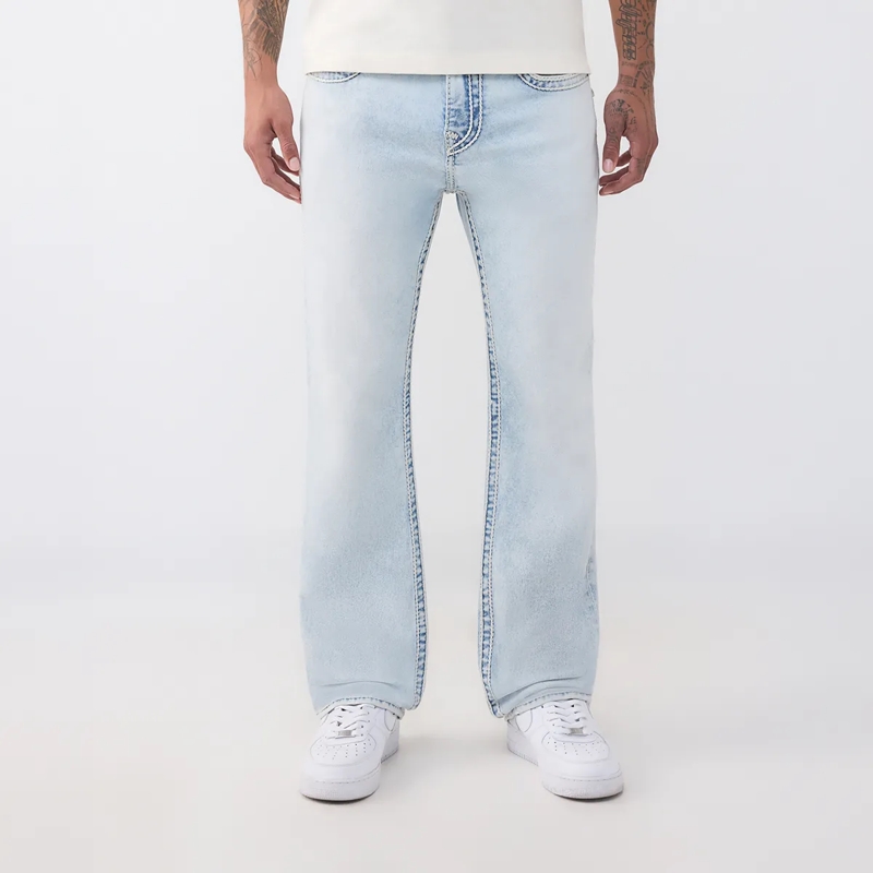 True Religion Jeans - Modell: Ricky- Länger 34- Entspannte Passform hell-blau(Image 6)