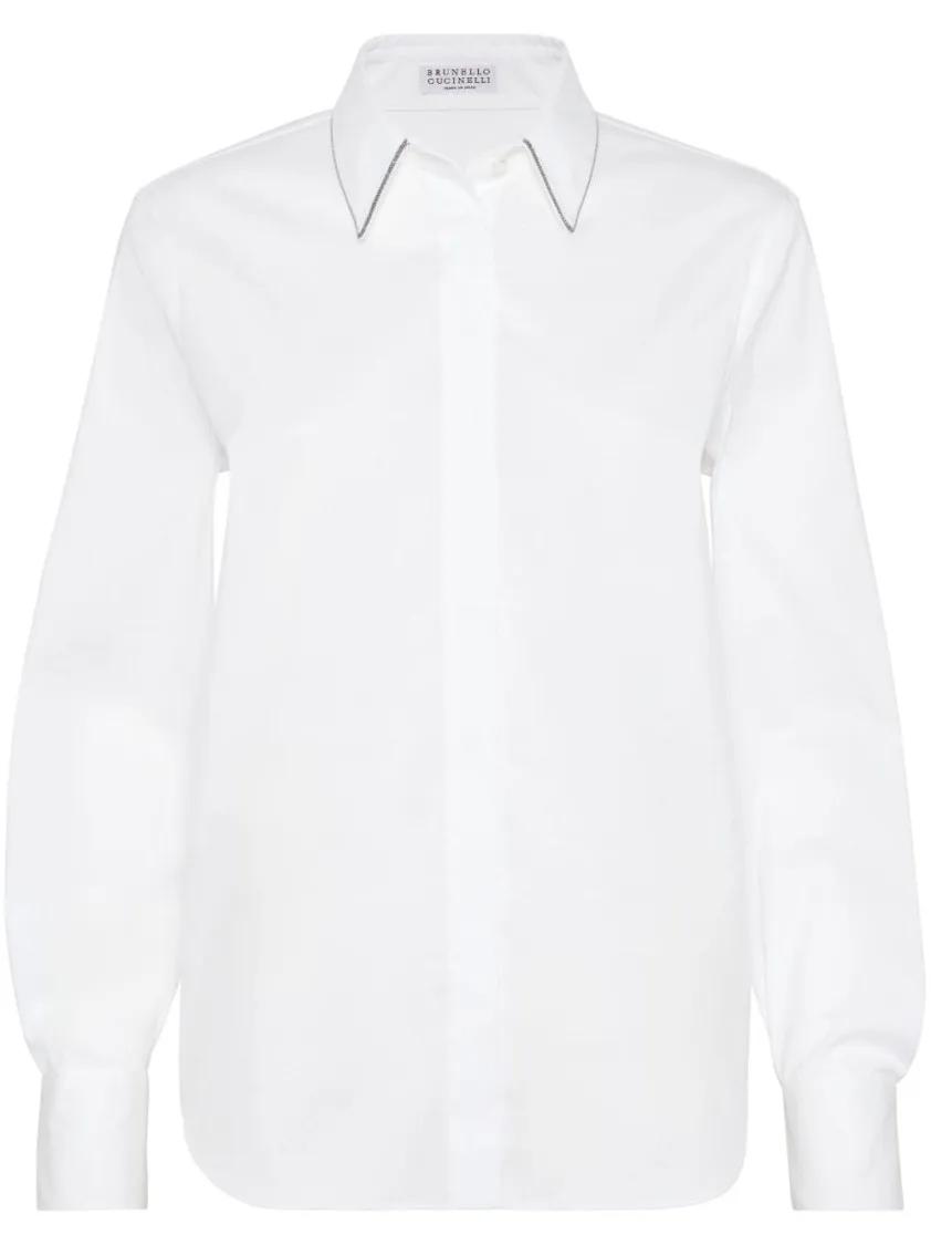 Brunello Cucinelli - Cotton Shirt - Größe S - weiß