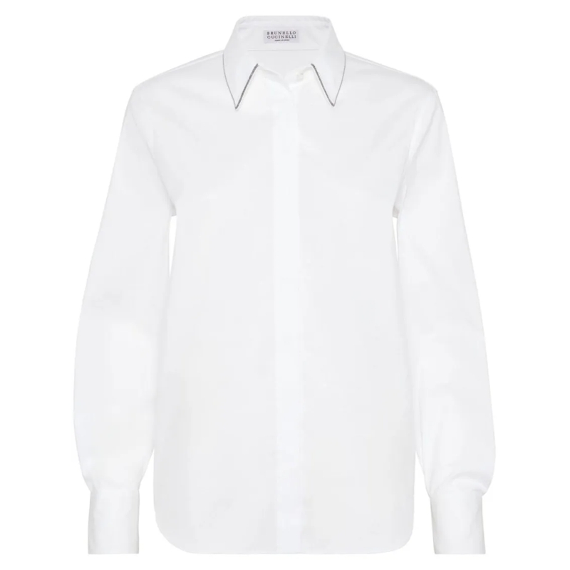 Brunello Cucinelli Hemd Cotton Shirt White