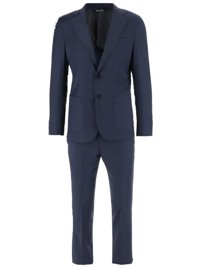Thumbnail - Brian Dales - Stretch Wool Canvas Dress - Größe 56 - blau